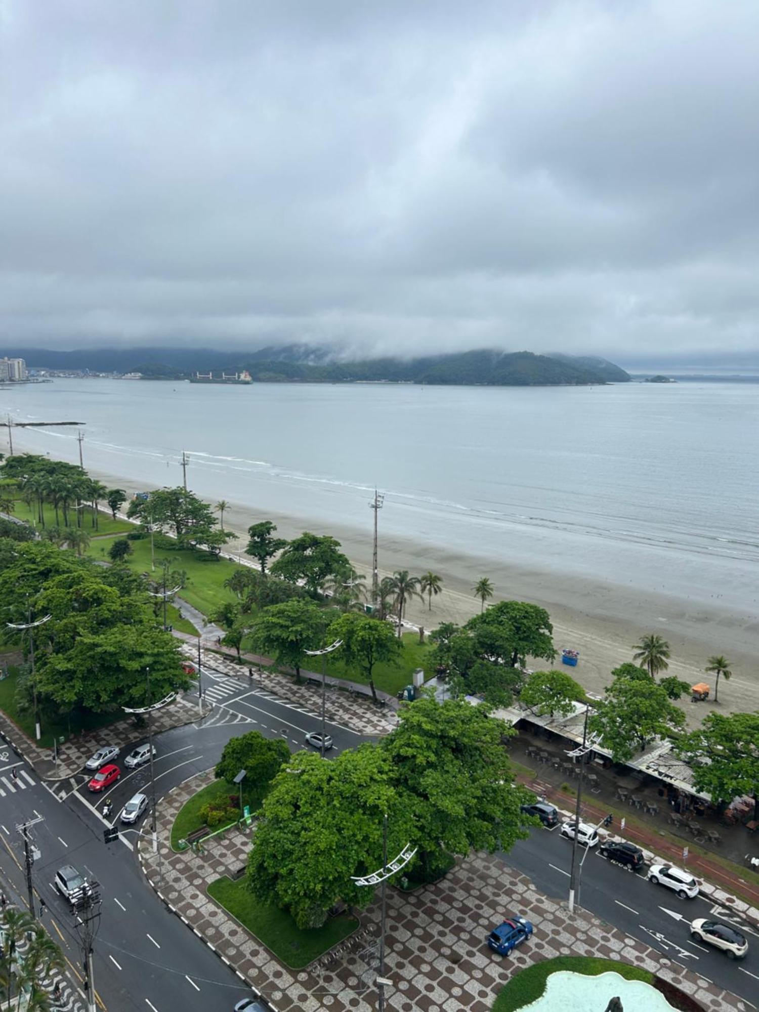 Apartamento Frente A Praia Do Embare Santos Dış mekan fotoğraf